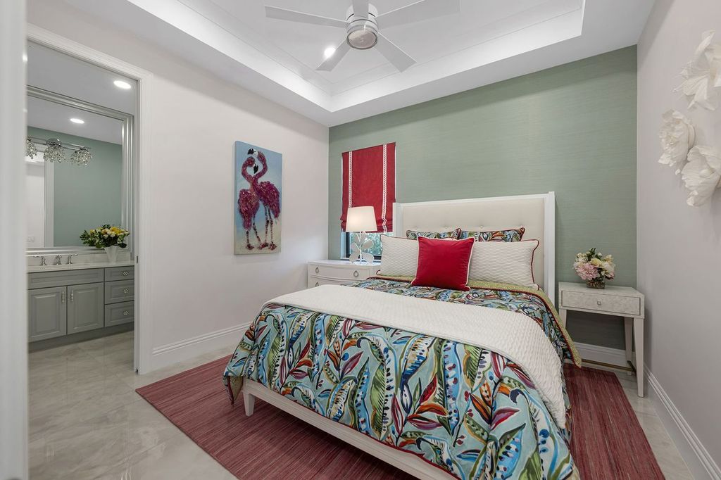 A geometric pattern can be the perfect addition to your bedroom design.